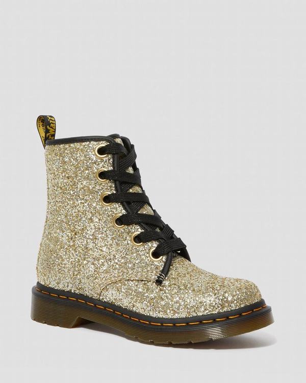 Dr Martens Dámské Kotníkové Boty 1460 Farrah Chunky Glitter Zlaté, CZ-682794